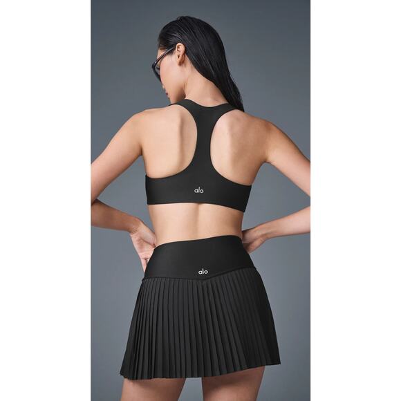Alo Grand Slam Tennis Skirt Pleated Black Size Large - Picture 4 of 12